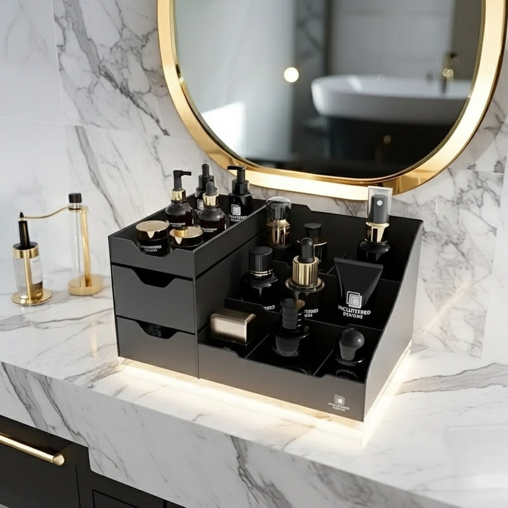 Desktop Cosmetic And Cologne Organizer