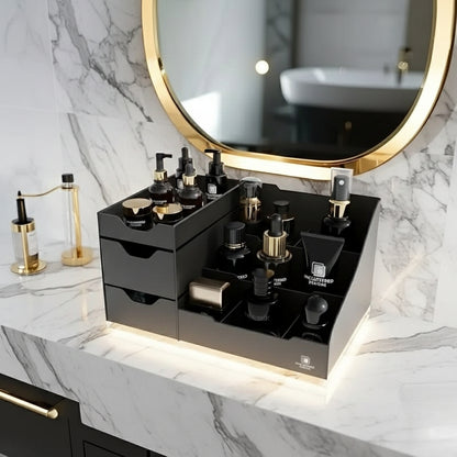 Desktop Cosmetic And Cologne Organizer