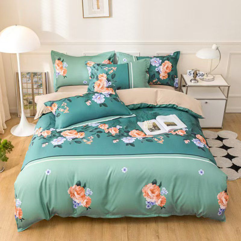 Cotton Printed Duvet Cover Set – 5×6 ft