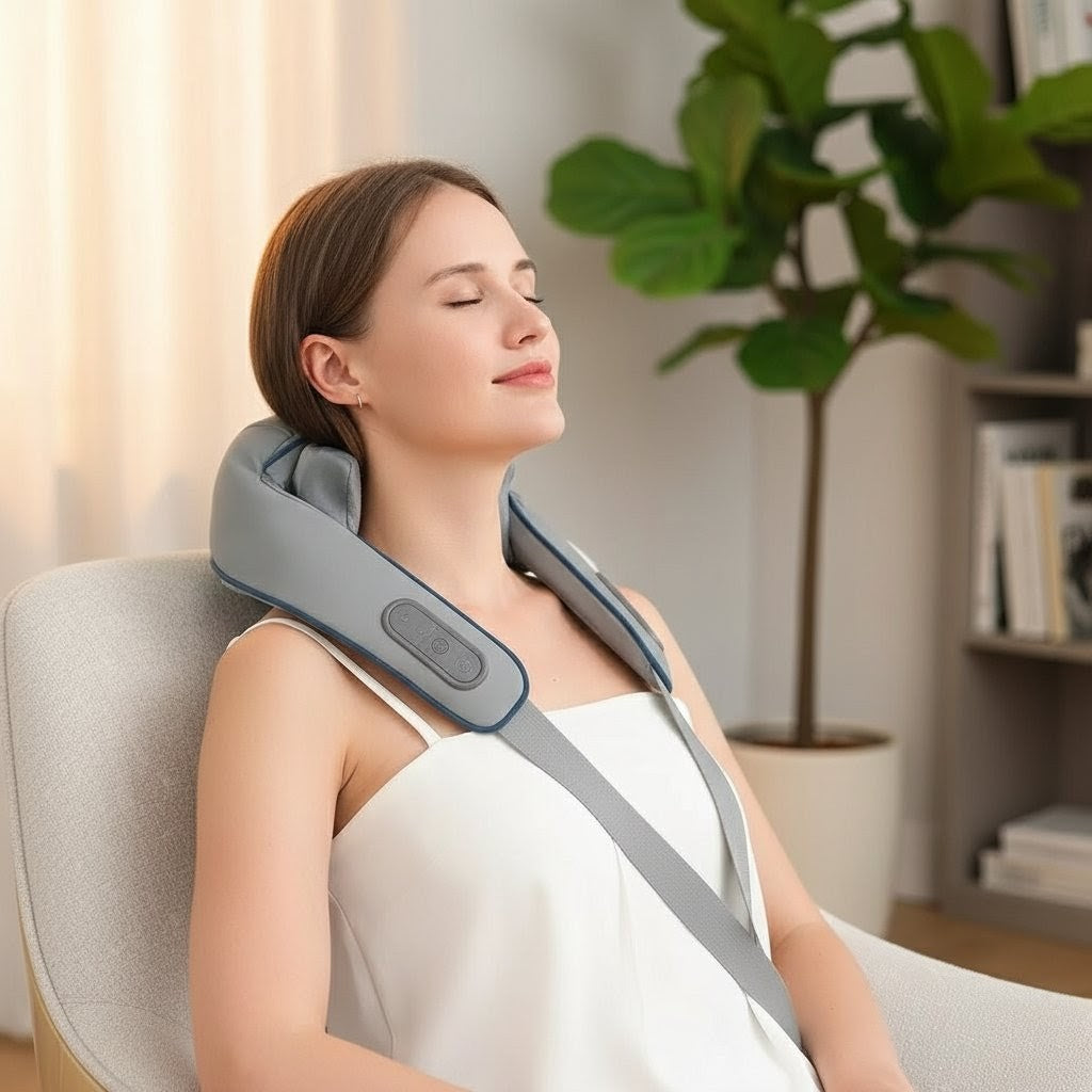 Cordless Neck And Back Massager With Heat