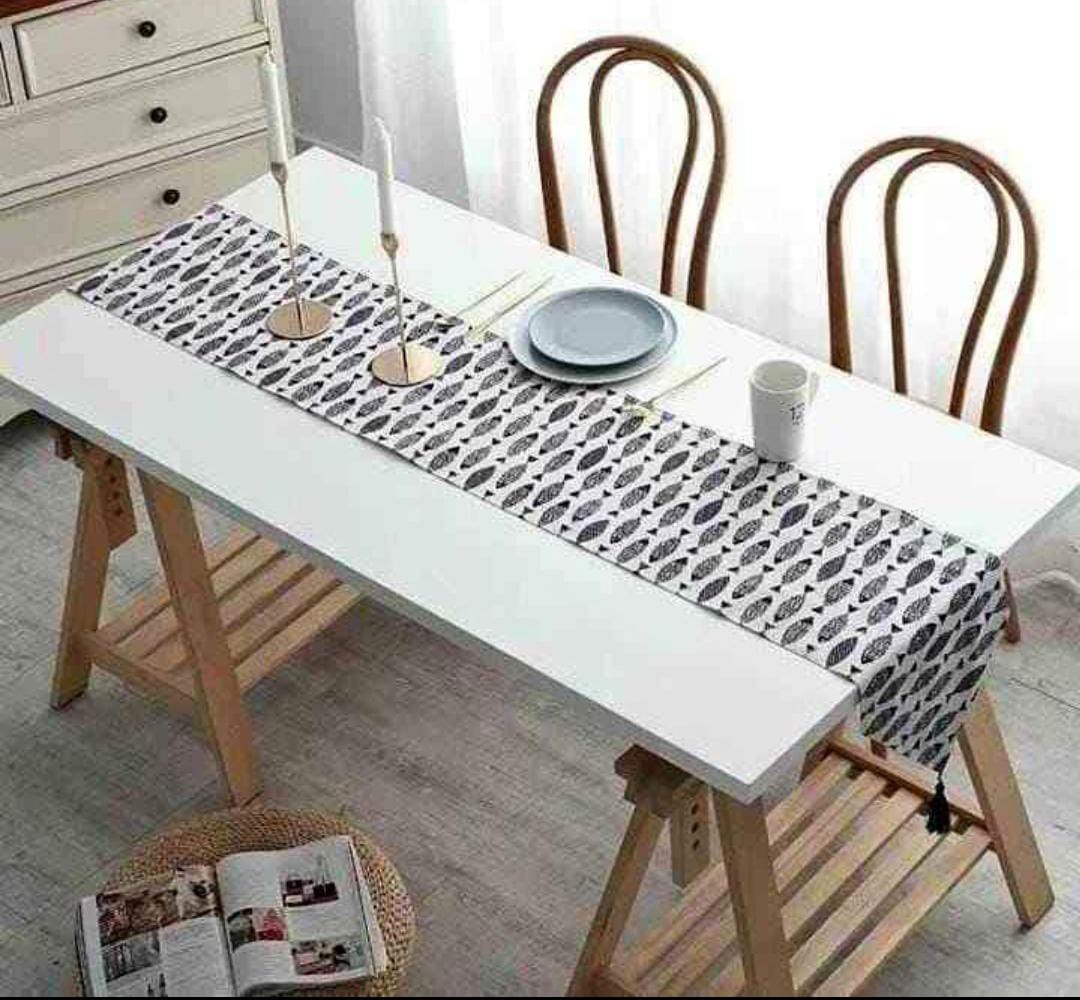 Double-Sided Cotton Linen Table Runner
