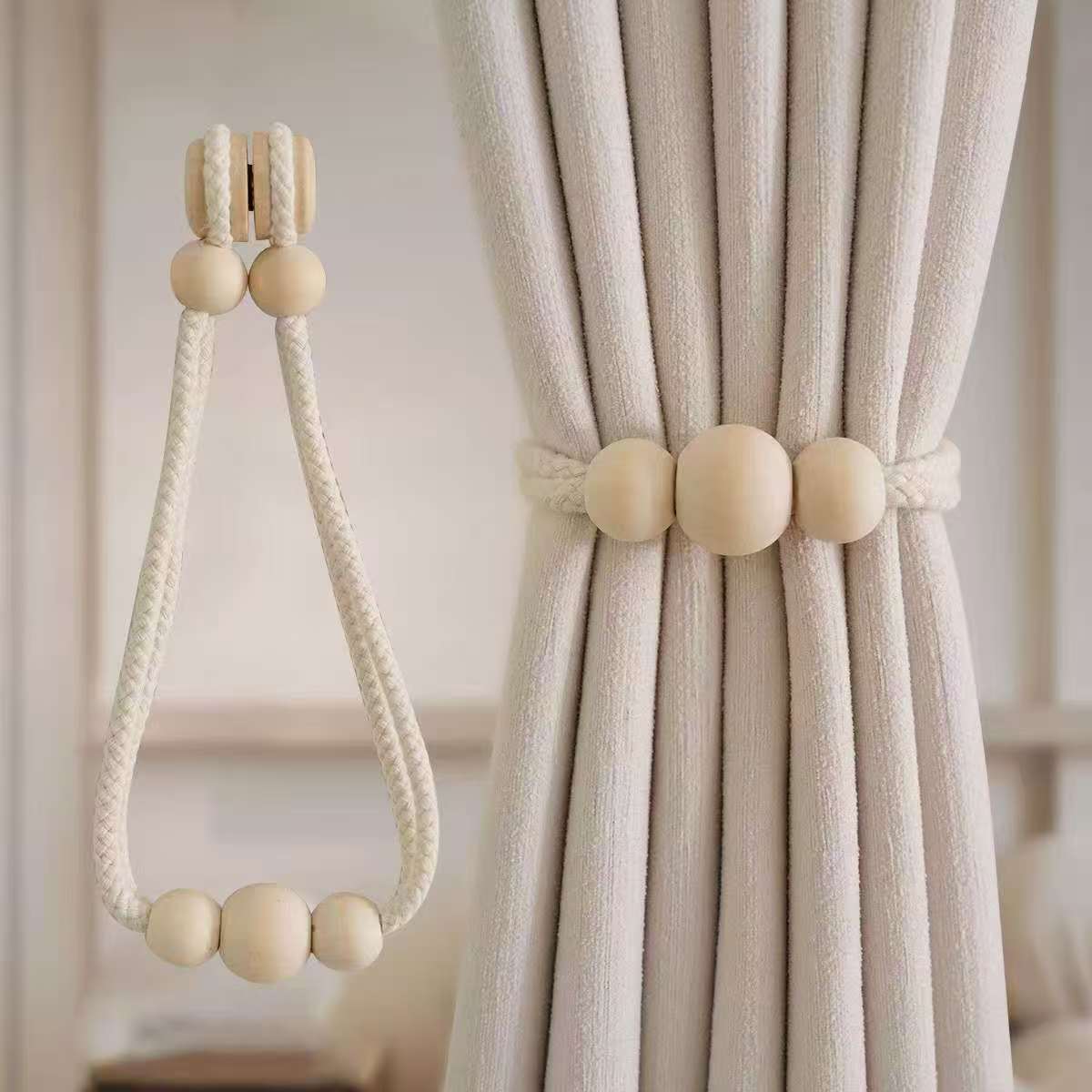 2Pcs Magnetic Curtain Tiebacks