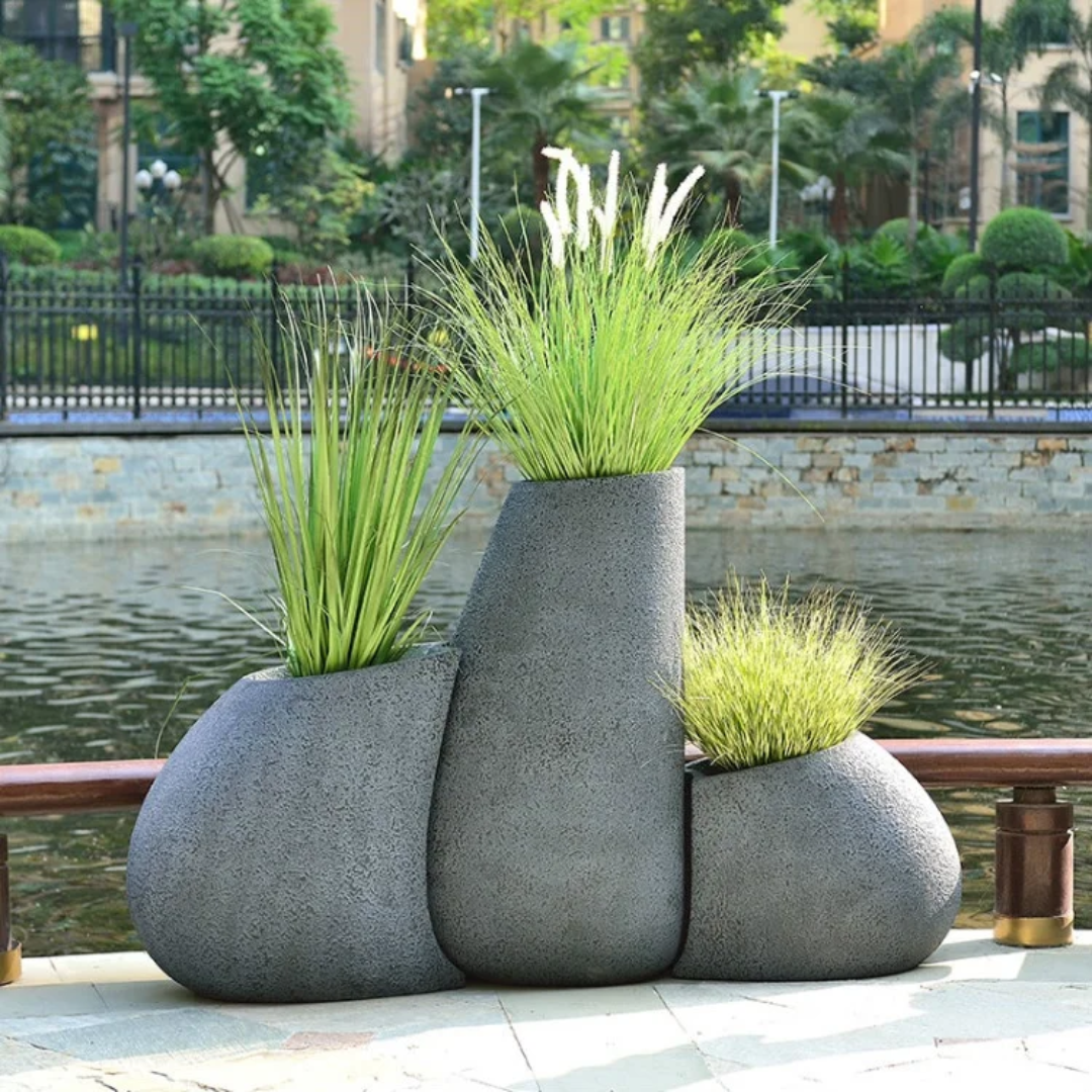 3-Piece Decorative Floor Vase Set