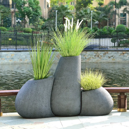 3-Piece Decorative Floor Vase Set