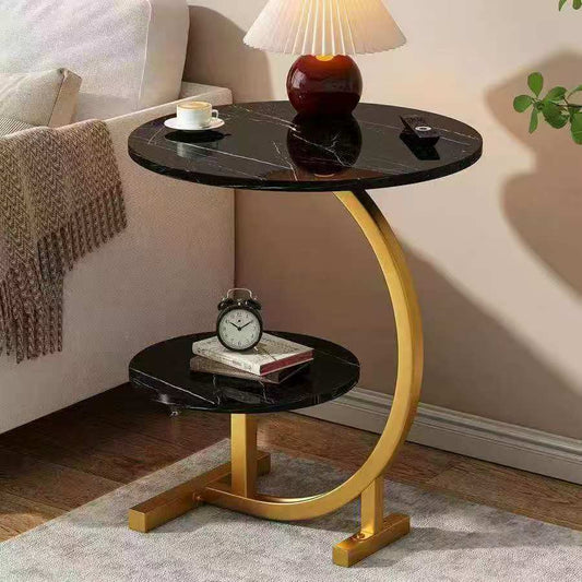 Two-layer coffee table or bedside table with modern design.