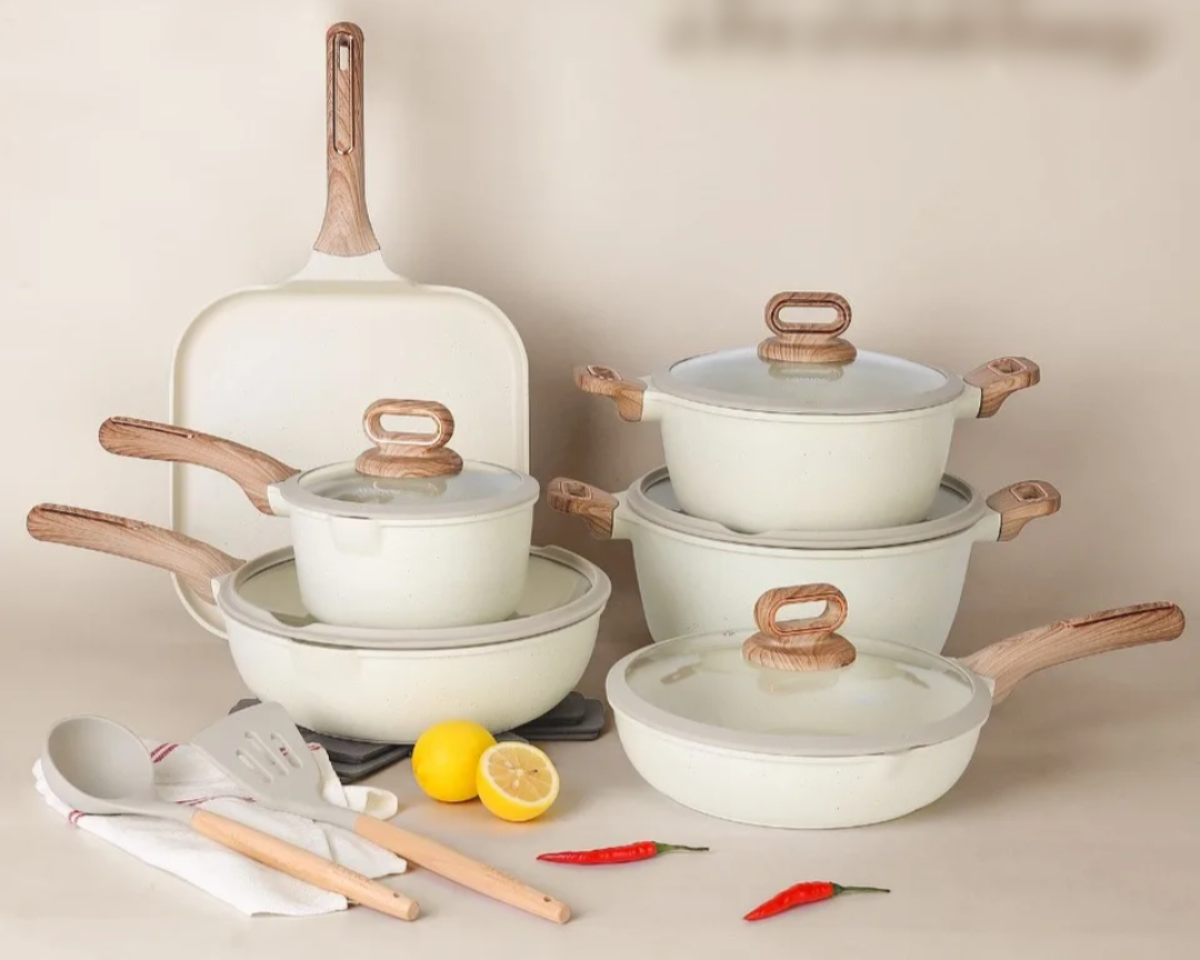 15 Pcs Nonstick Cookware Set