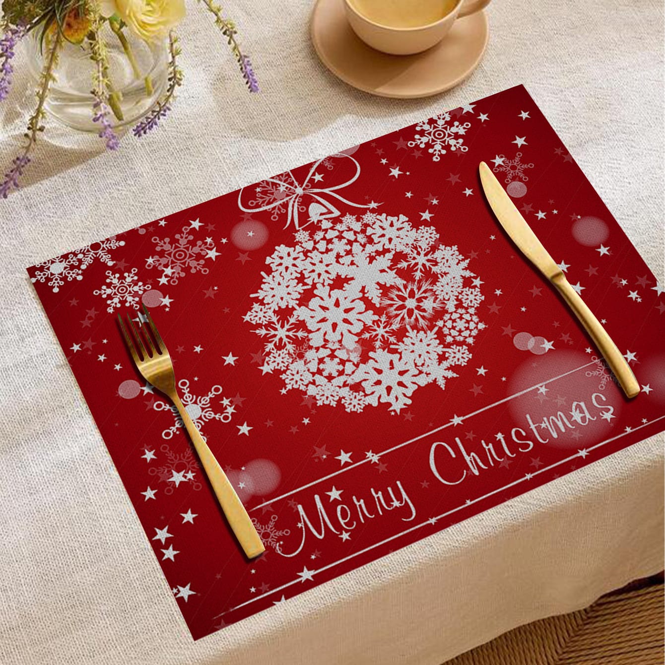 6pcs Christmas Themed Table Placemats / Table Mats