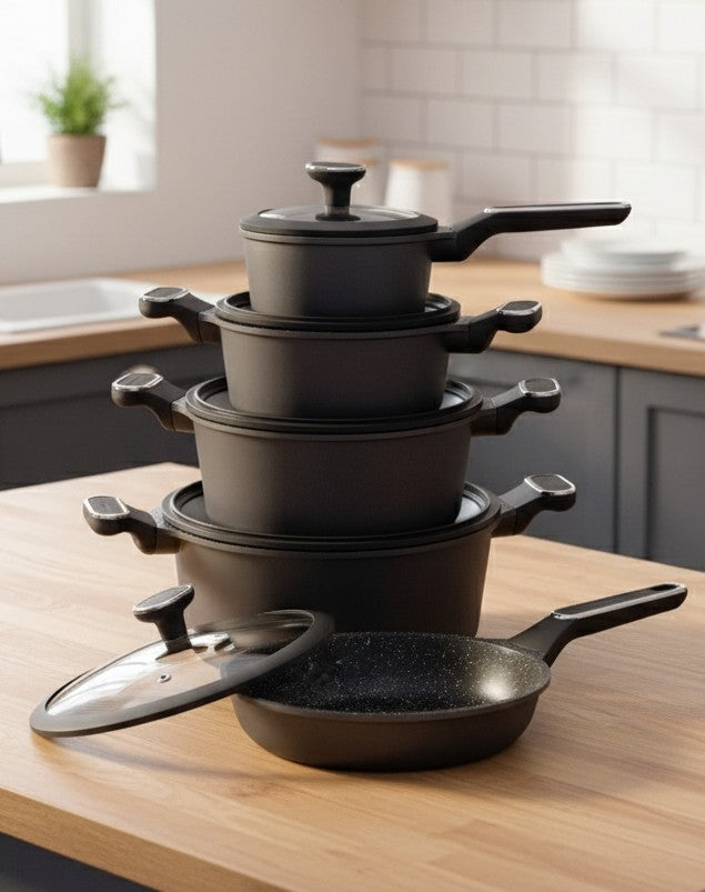 10 piece nonstick cooking pot set