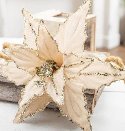 Artificial Red Christmas Flower Pendant