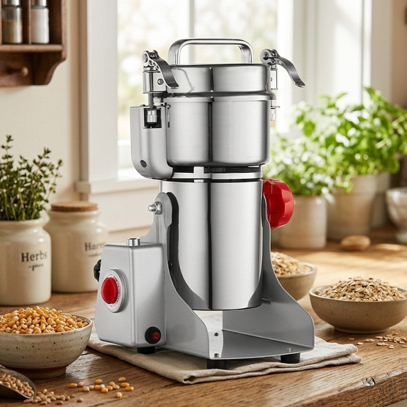 1KG electric grain mill grinder machine for spices, coffee, and flour grinding