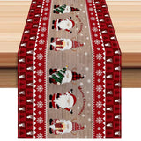 Christmas Snowman Table Runner Linen