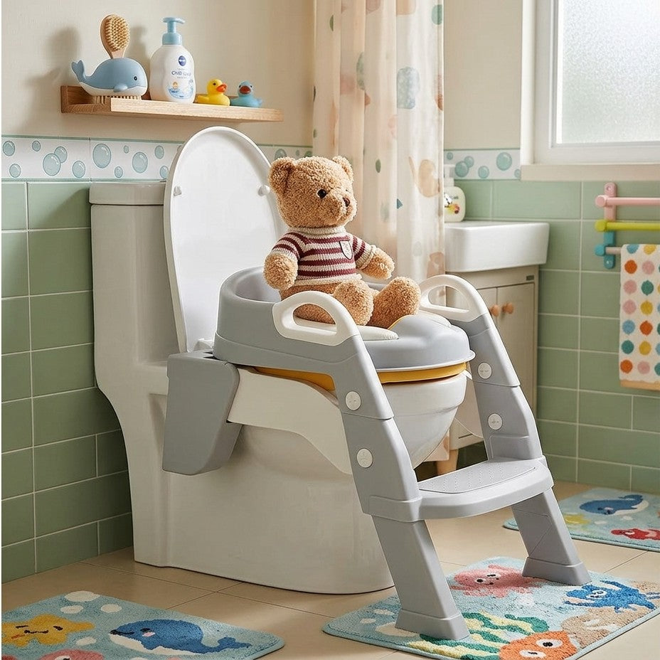 3-in-1 Toilet Trainer Seat with Ladder and Potty
