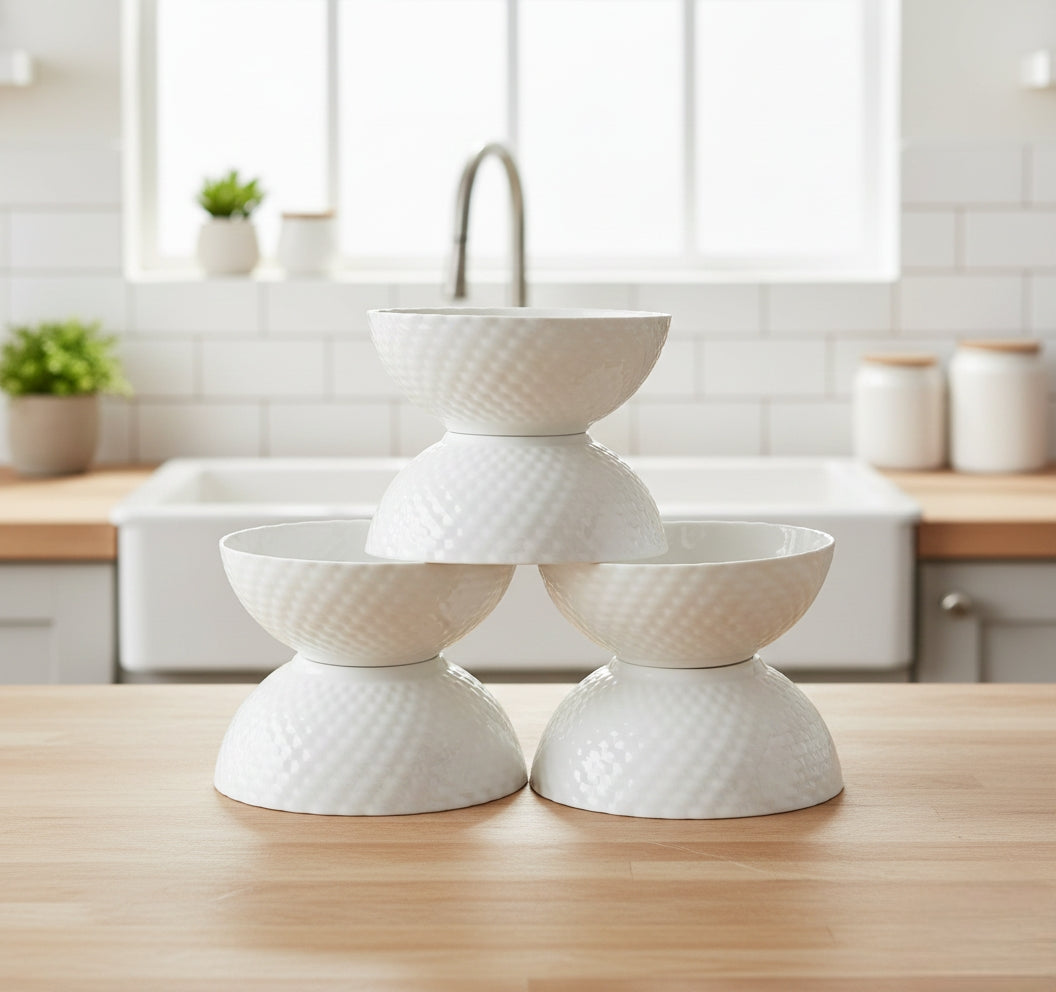 7-inch ceramic serving bowl for dining