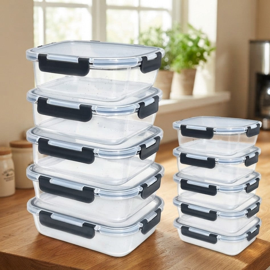 10Piece Glass Food Storage Container Set