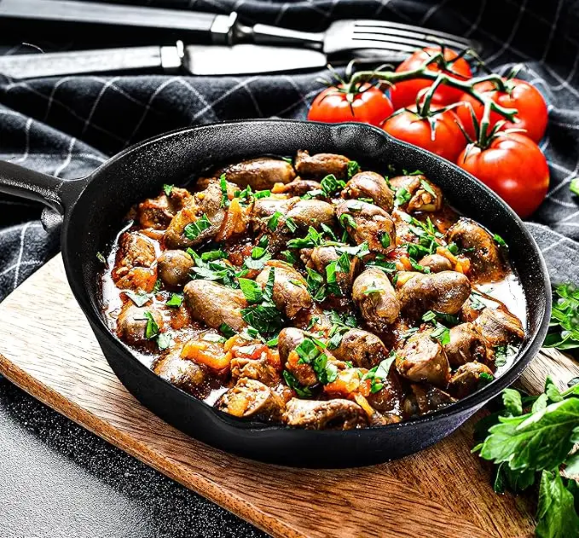 4pc Cast Iron Frying Cooking Pan