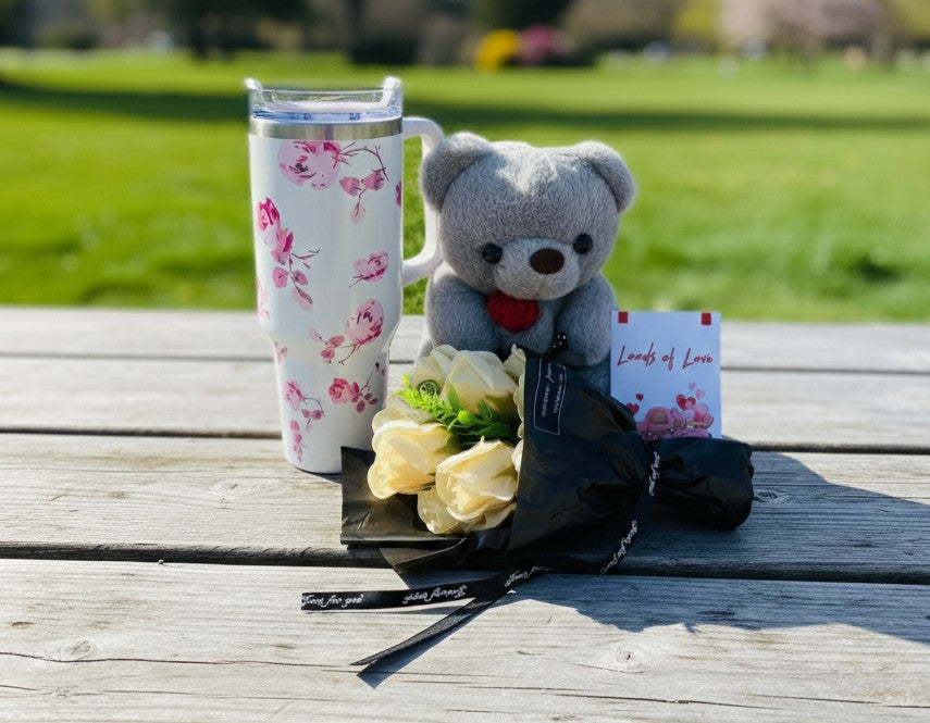 Ladies Stanley Mug & Teddy Bear Gift Set