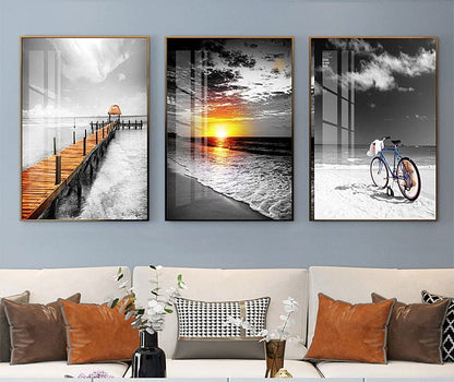 3Pc Wooden Wall Hangings