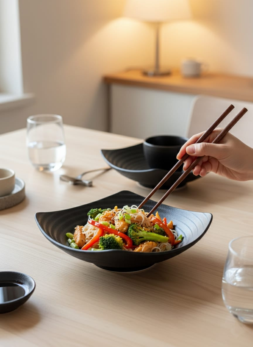 Stoneware Black Sizzling Bowl