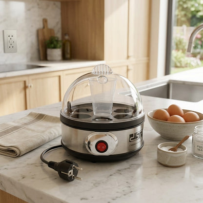 DSP 2 in 1 Electric Egg Boiler Fryer with Timer 6 Eggs Capacity