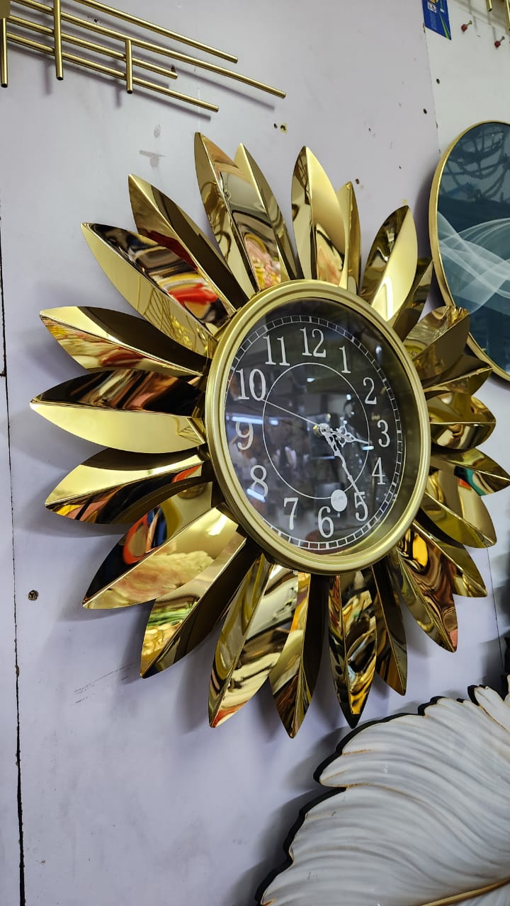 Handcrafted Sunburst Wall Clock