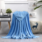 Plain fleece blanket soft warm throw available in multiple sizes for home and bedding use