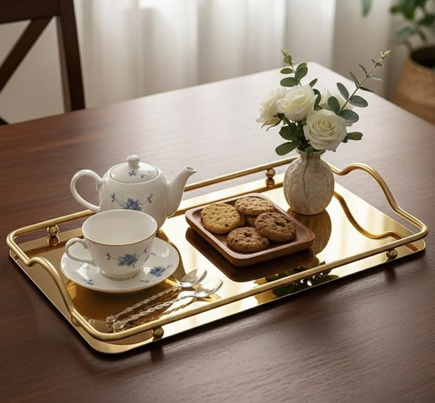 Metallic Vanity Tray
