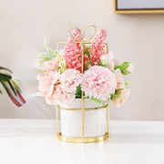Decor Pot Flower Arrangement With Artificial Floral