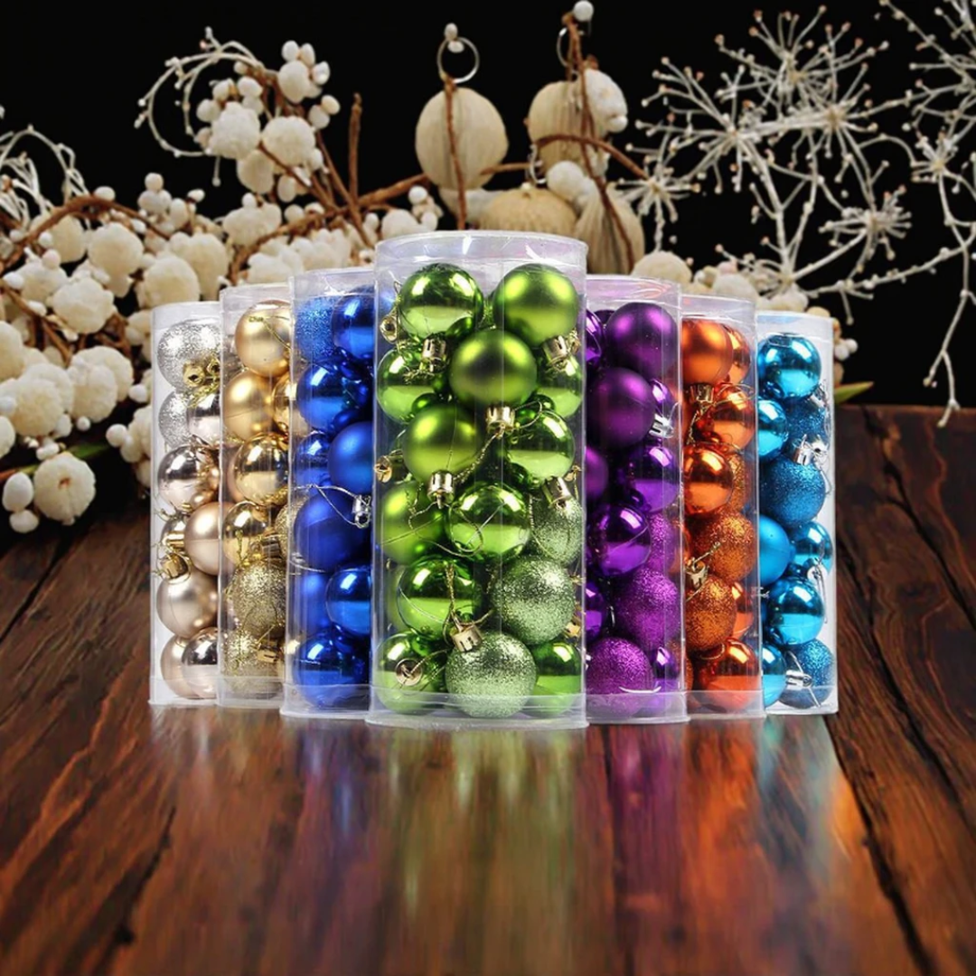 24PCS Christmas Balls Decoration Set