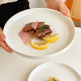 6Pcs Round Ceramic Platter – 10 Inch