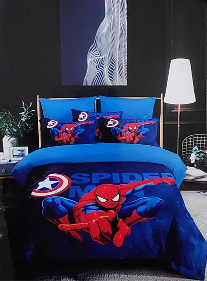 Cotton Cartoon-Themed Kids Duvet Set