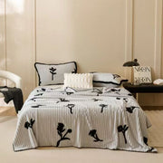 Flower Theme Fleece Blanket 6×6