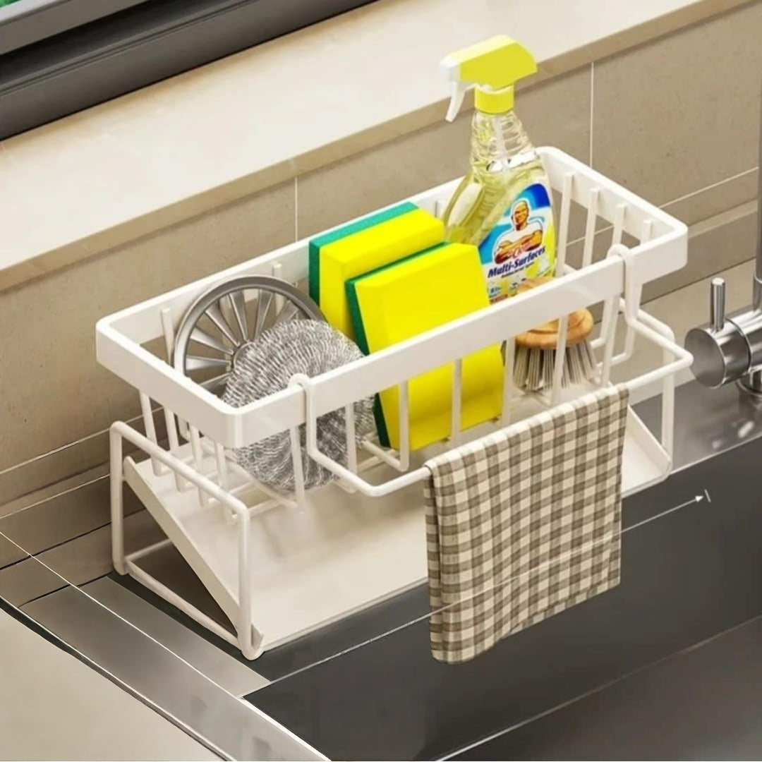 Sink Caddy With Water Draining Tray