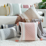 Throw Pillow Cover With Tassels