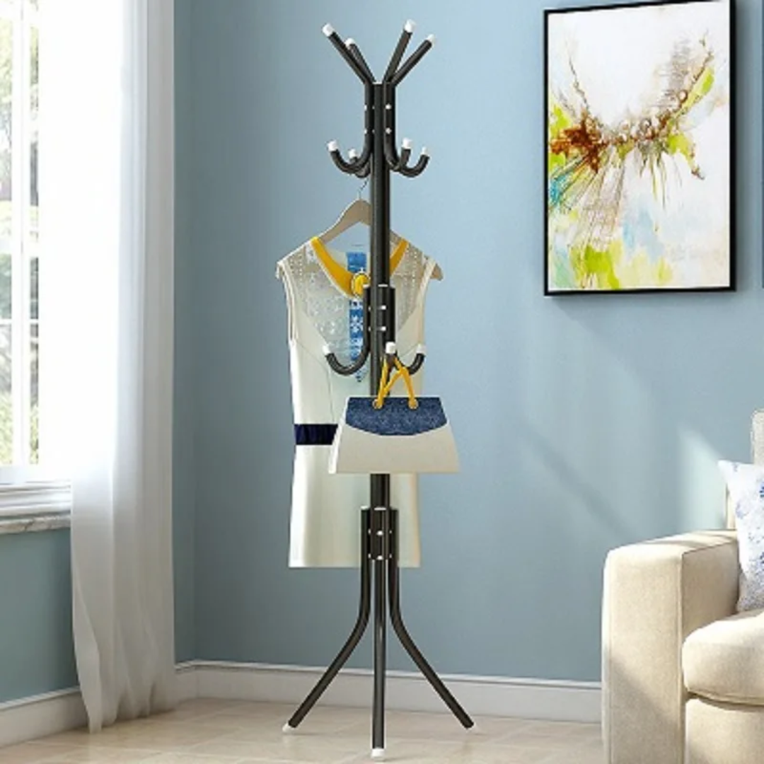 12-Hook Multipurpose Coat & Bag Hanger