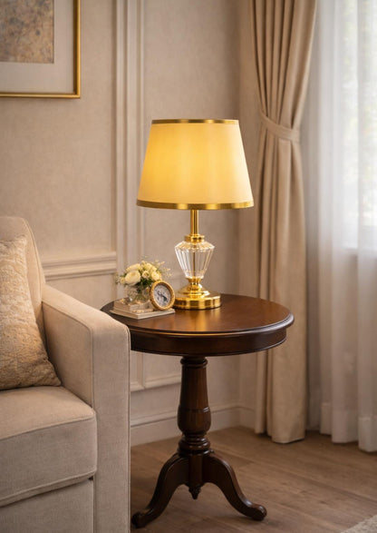 Medium sized modern table lamp for living room or bedside use
