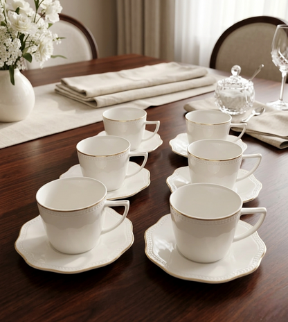 12 Piece Tea Set – Cups & Saucers