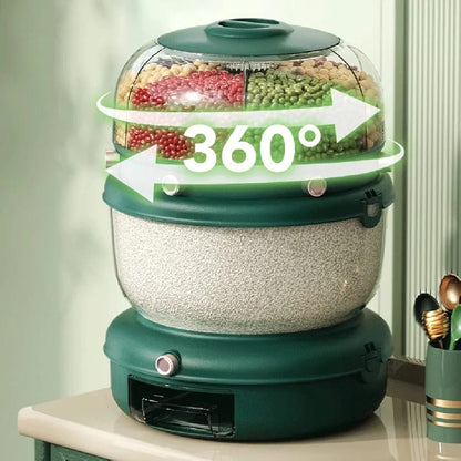 Double Compartment Cereal Dispenser – 360°