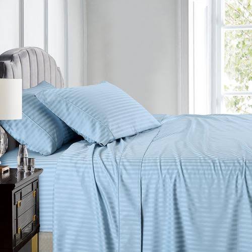 Striped Cotton Bedsheet Set