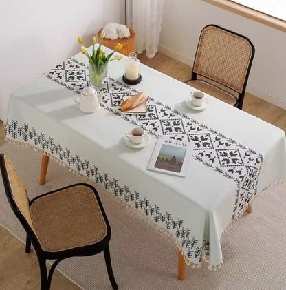 Linen dining table cloth 140x220cm