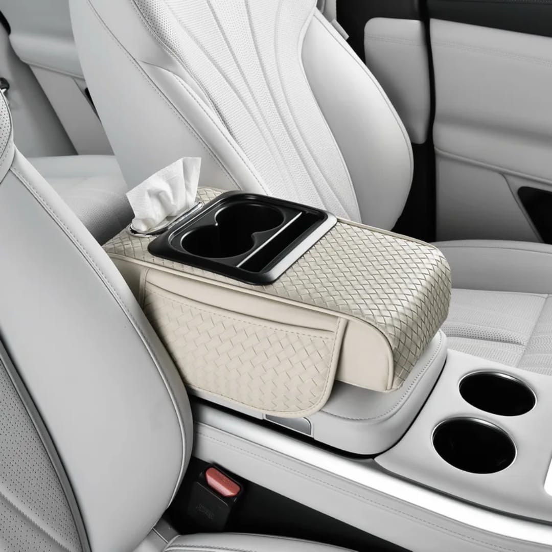 Console Armrest Cushion with 2 Cup Holders