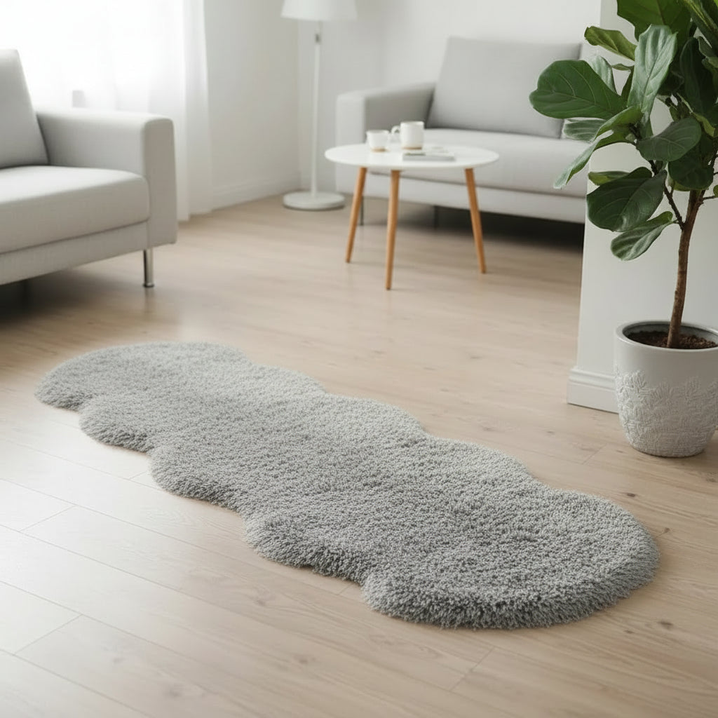 Faux Fur Carpet 60 × 180cm Irregular Shape