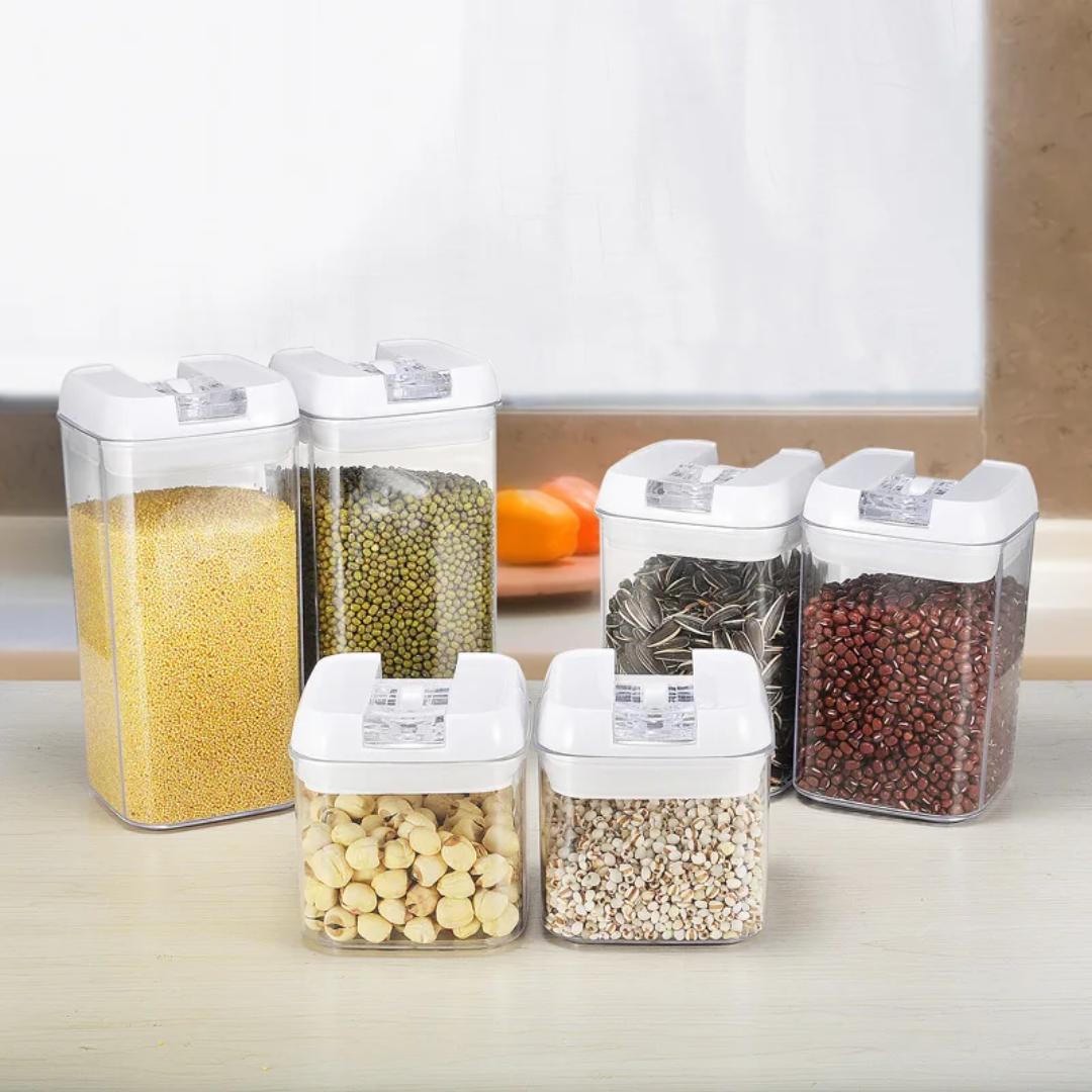 7Pcs Acrylic Food Storage Container Set