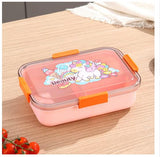 4 Compartment Lunch Box With Spoon