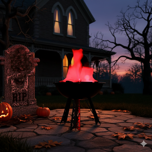 Flammen Lamp 3-Legged Stand Fireplace