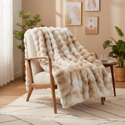 Faux Fur Throw Blanket