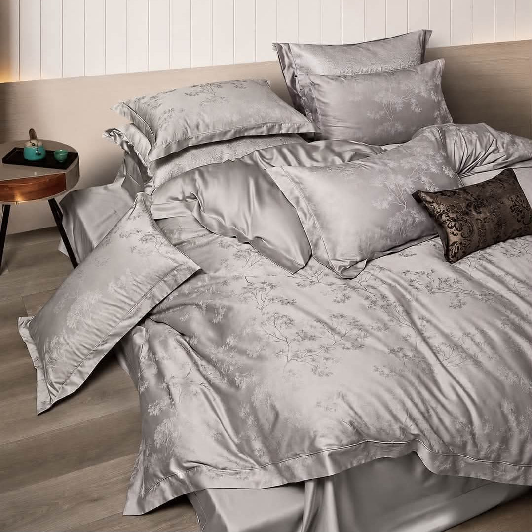 Cotton Jacquard Duvet Cover Set King Size