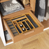 Multifunctional Bamboo Drawer Organizer
