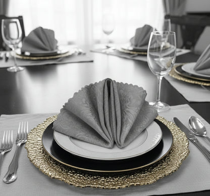 6Pcs Dining Napkins Pure White