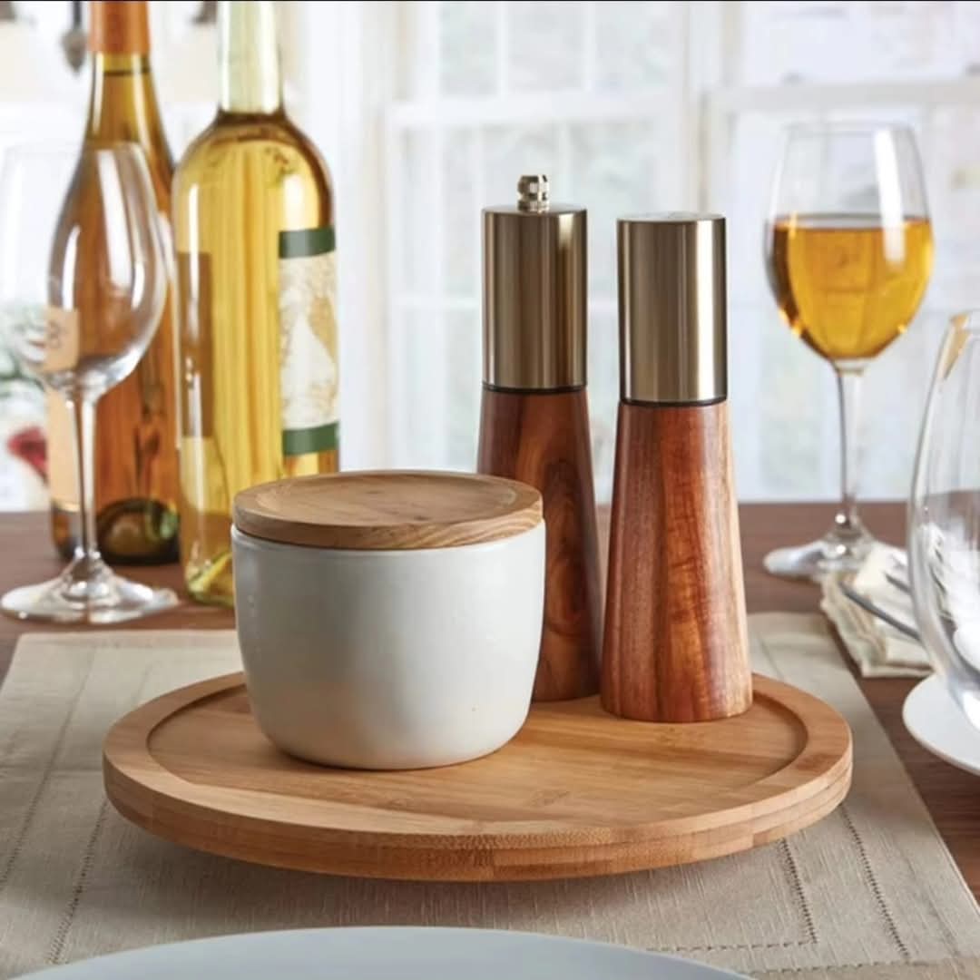 Single Layer Bamboo Spice Rack