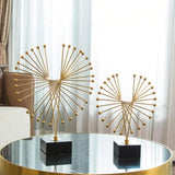 Metal Abstract Spiked Sculpture